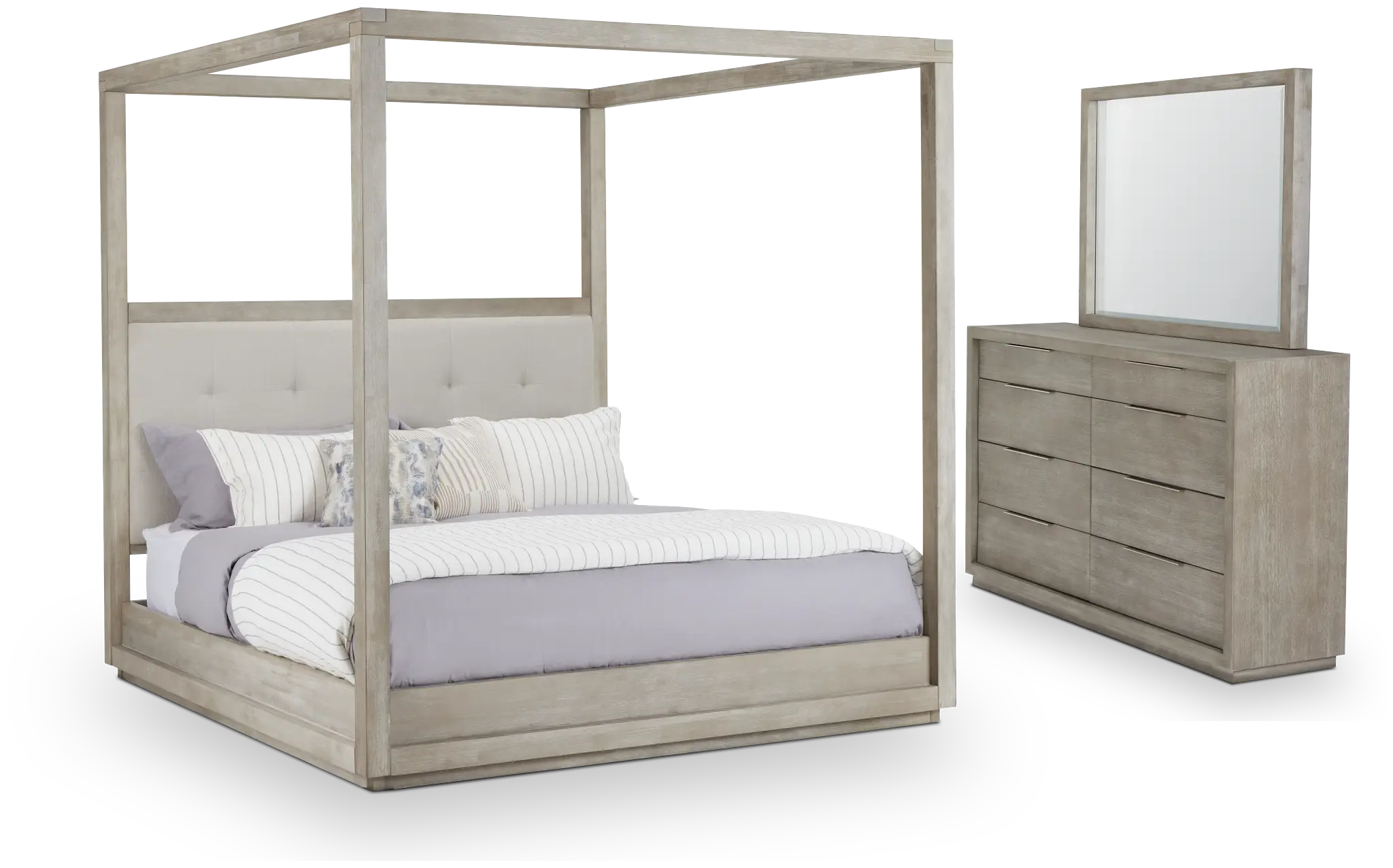 Madden Light Tone Fabric Canopy Bedroom Madden Light Tone Fabric Canopy Bedroom