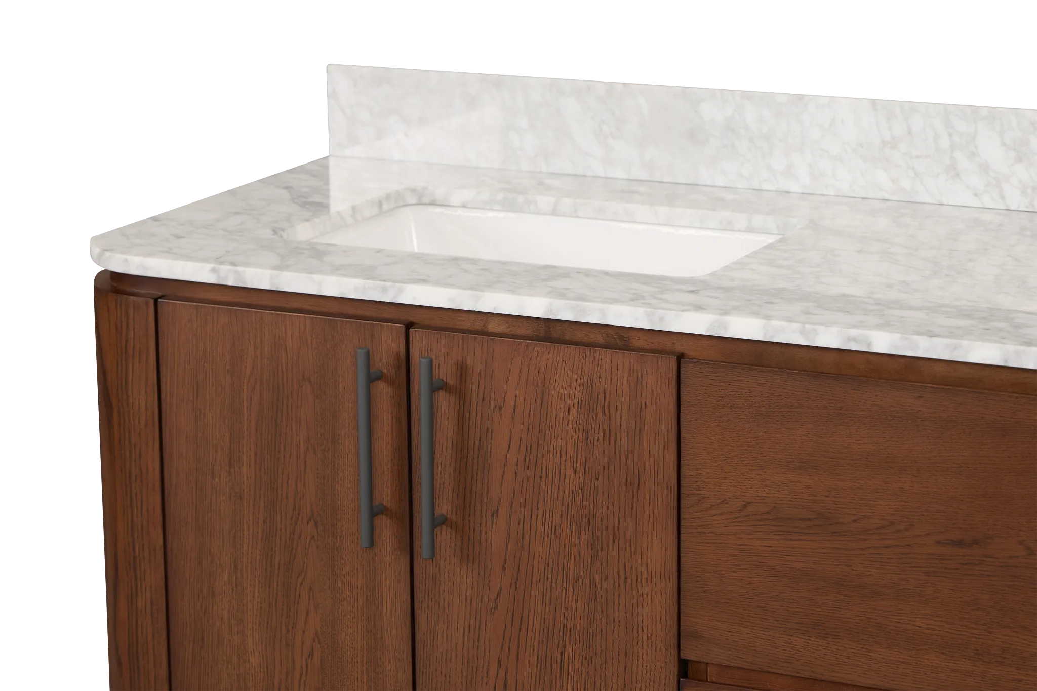 Nomad Mid Tone 72" Double Bathroom Vanity