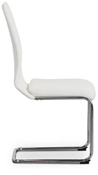 Lennox White Upholstered Side Chair