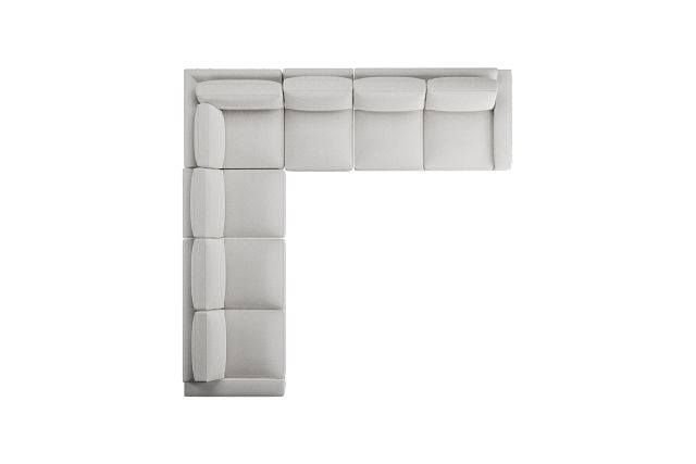 Edgewater Victory Ivory Large Two-arm Sectional