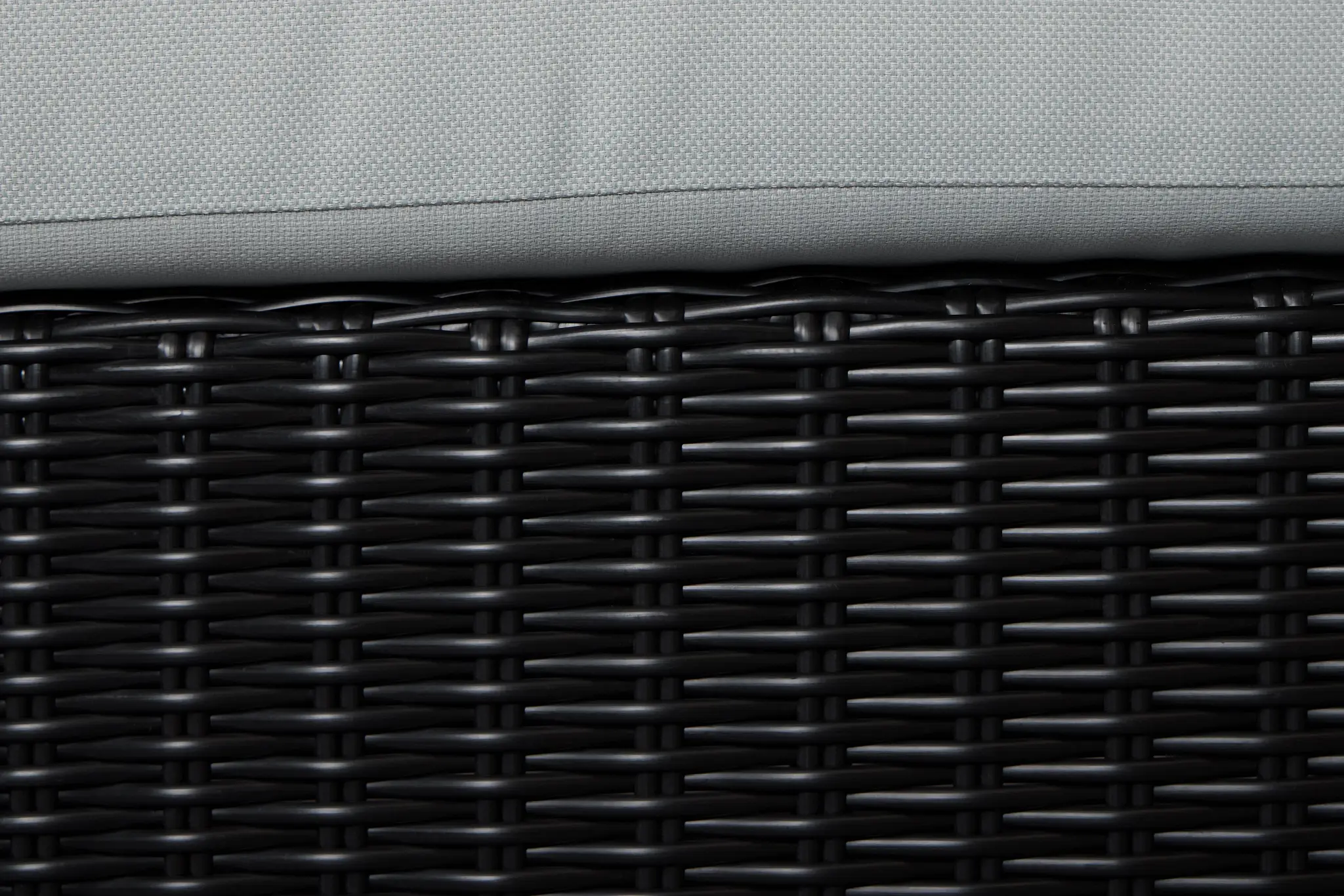 Montecito Black 5-piece Modular Sectional With Light Blue Cushions Montecito Black 5-piece Modular Sectional With Light Blue Cushions