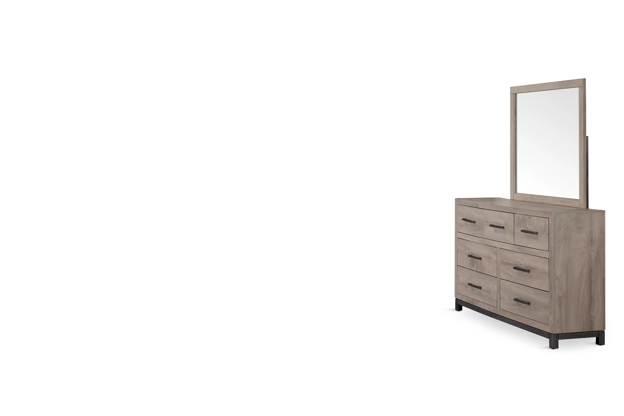 Evanston Gray Dresser & Mirror