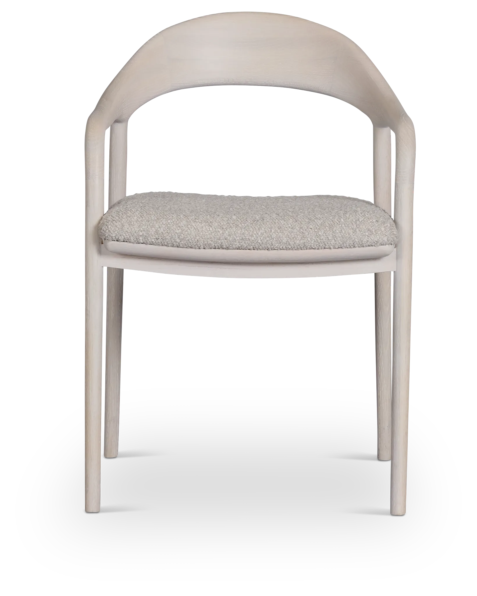 Gables White Upholstered Arm Chair