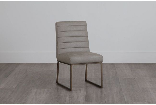 Miller Light Gray Upholstered Side Chair