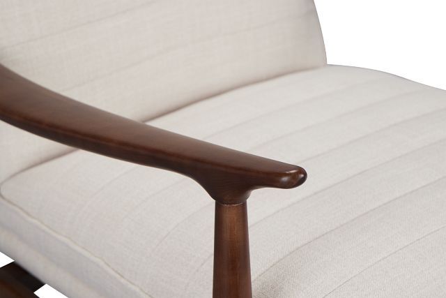 Leith Light Beige Fabric Accent Chair