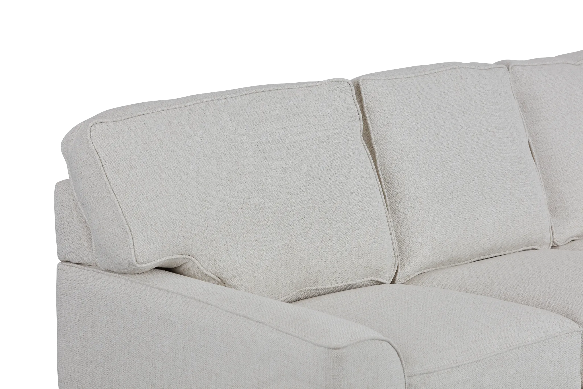Austin White Fabric Memory Foam Sleeper