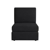 Citymod Dark Gray Fabric Armless Chair