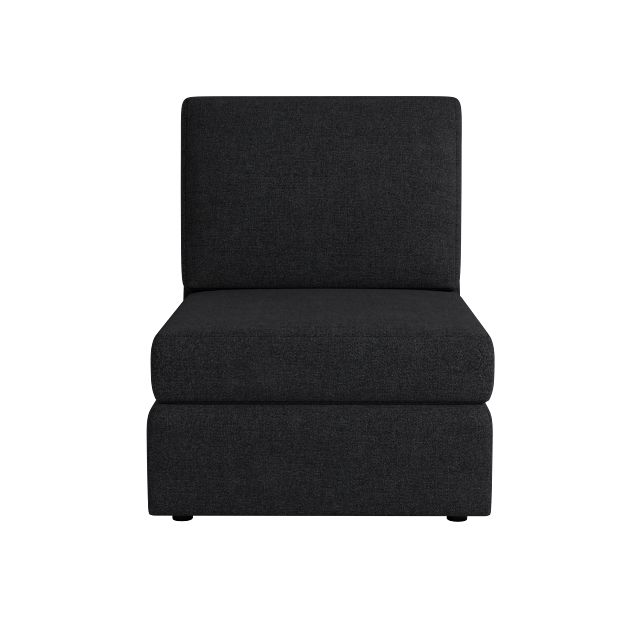 Citymod Dark Gray Fabric Armless Chair
