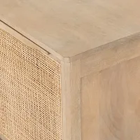 Amilia Light Tone Woven Nightstand