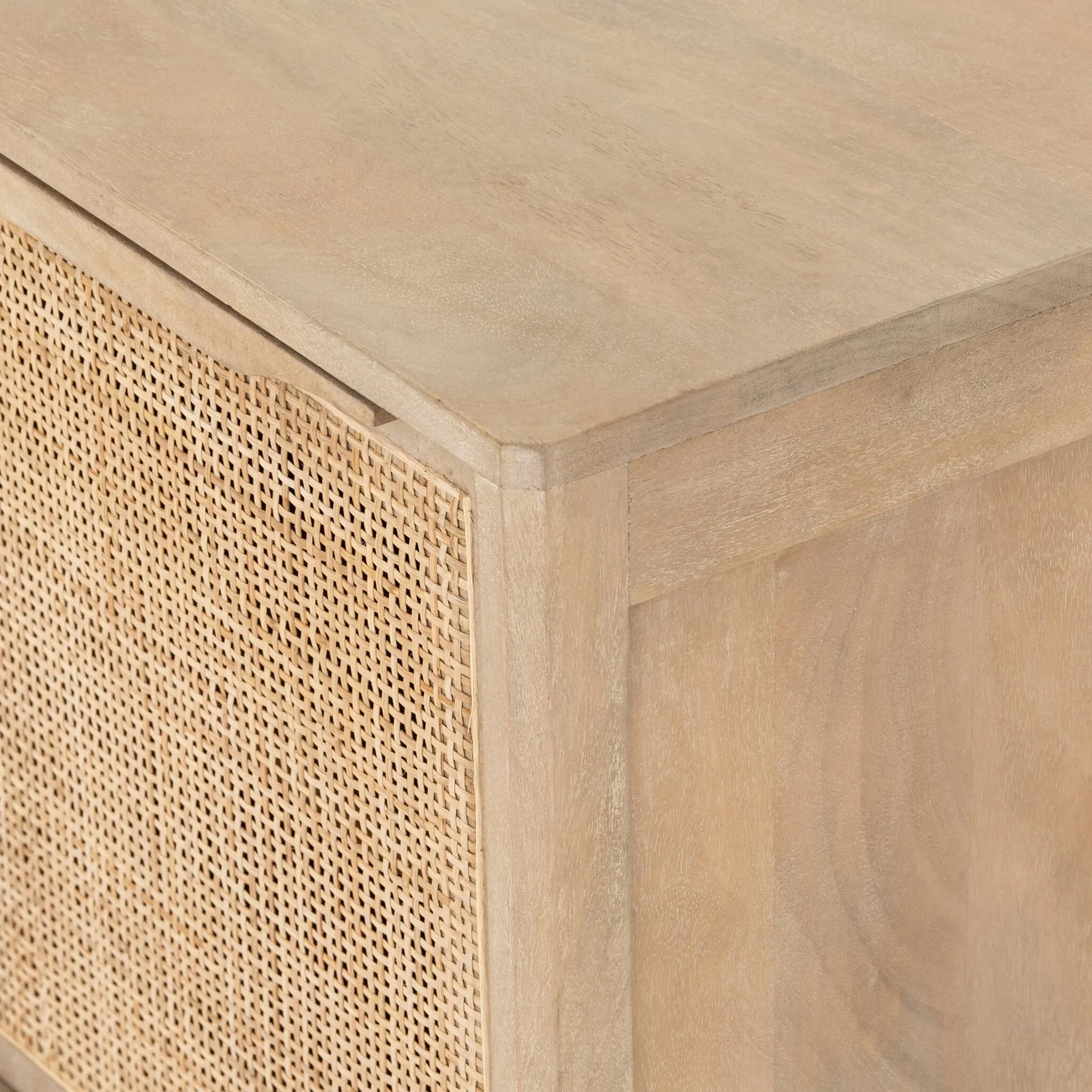 Amilia Light Tone Woven Nightstand