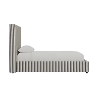 Grayton Sea Lane Dark Blue 54" Upholstered Platform Bed