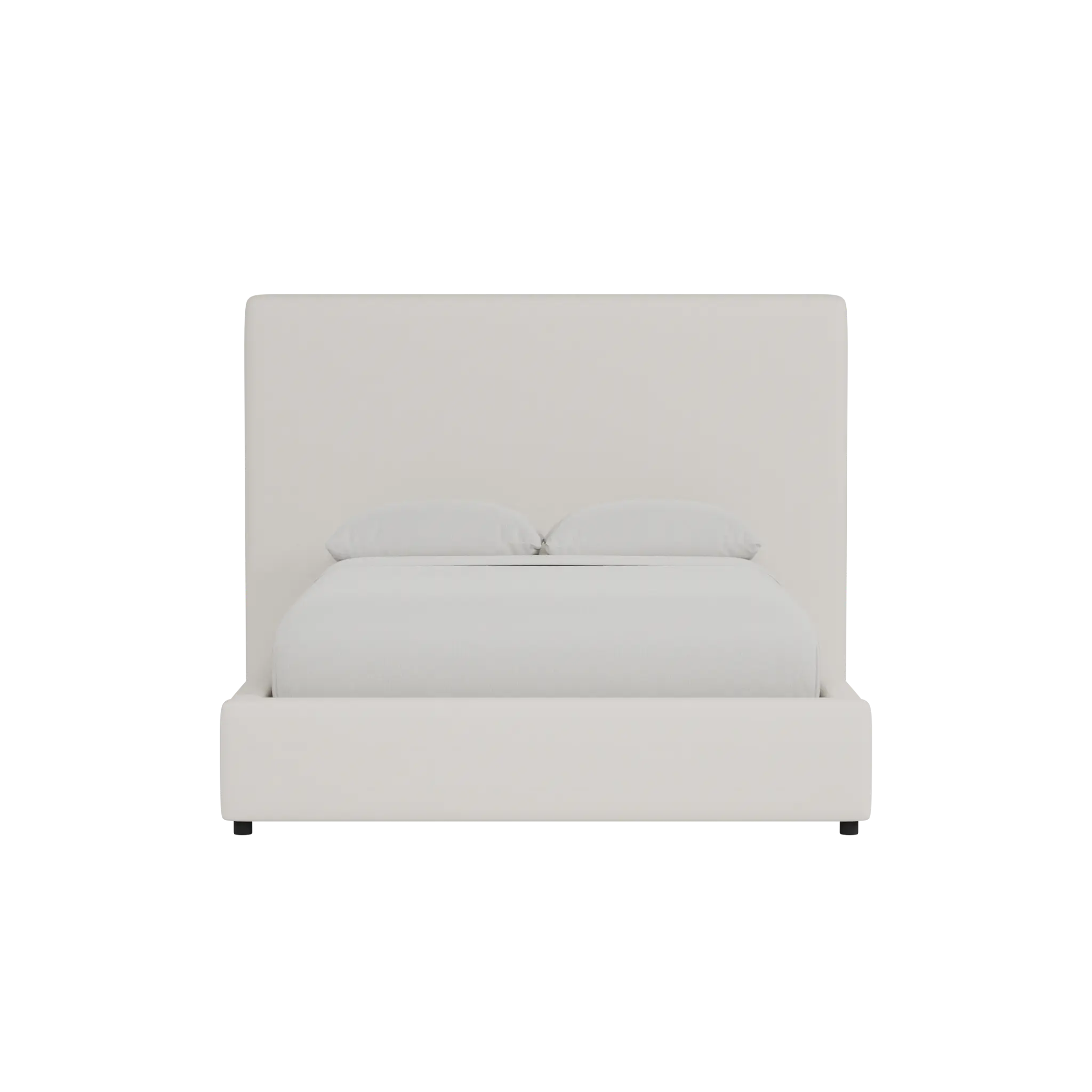 Grayton Merino Light Beige 54" Upholstered Platform Bed Grayton Merino Light Beige 54" Upholstered Platform Bed
