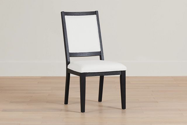 Alden Black Upholstered Side Chair