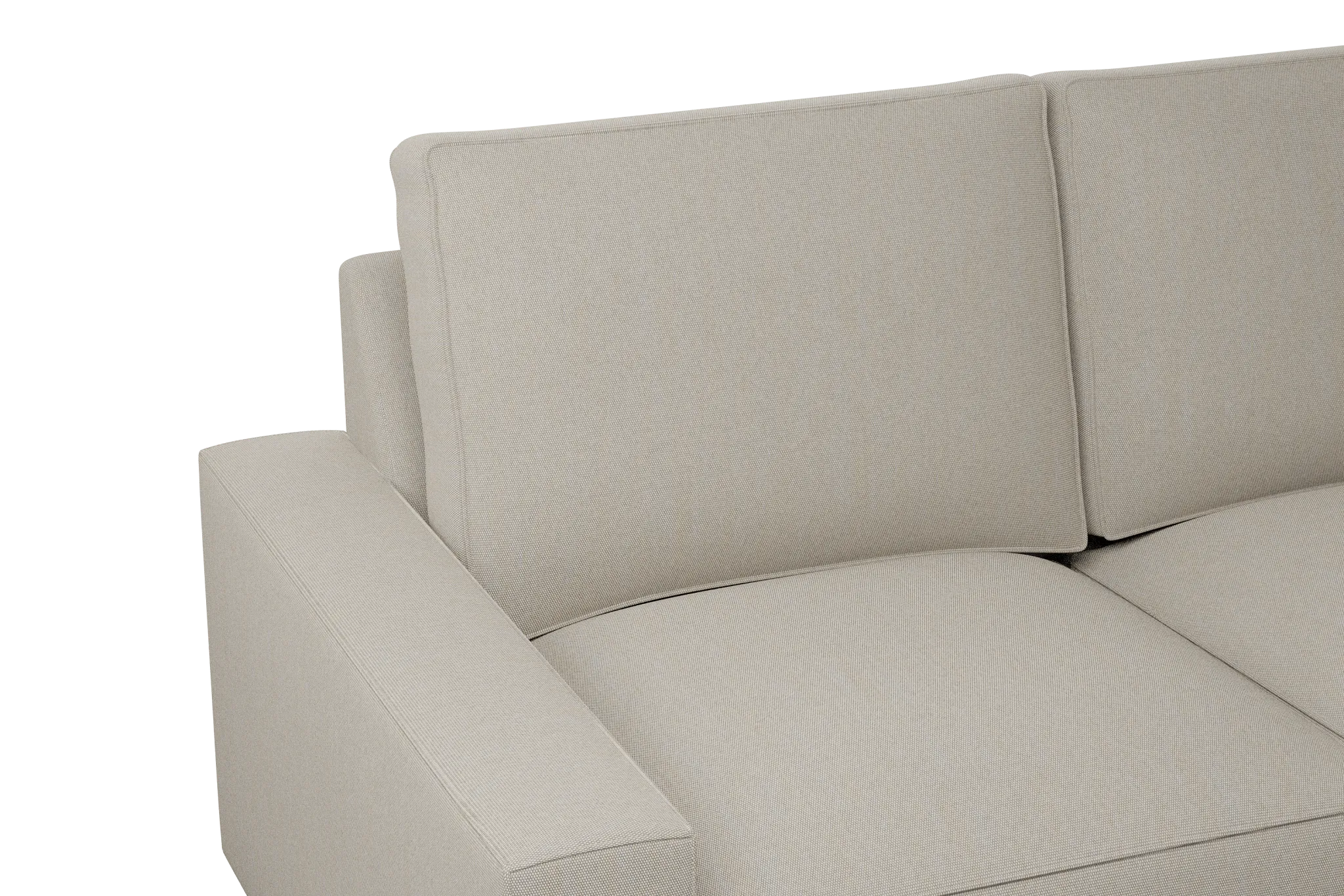 Edgewater Peyton Beige Medium Right Chaise Sectional