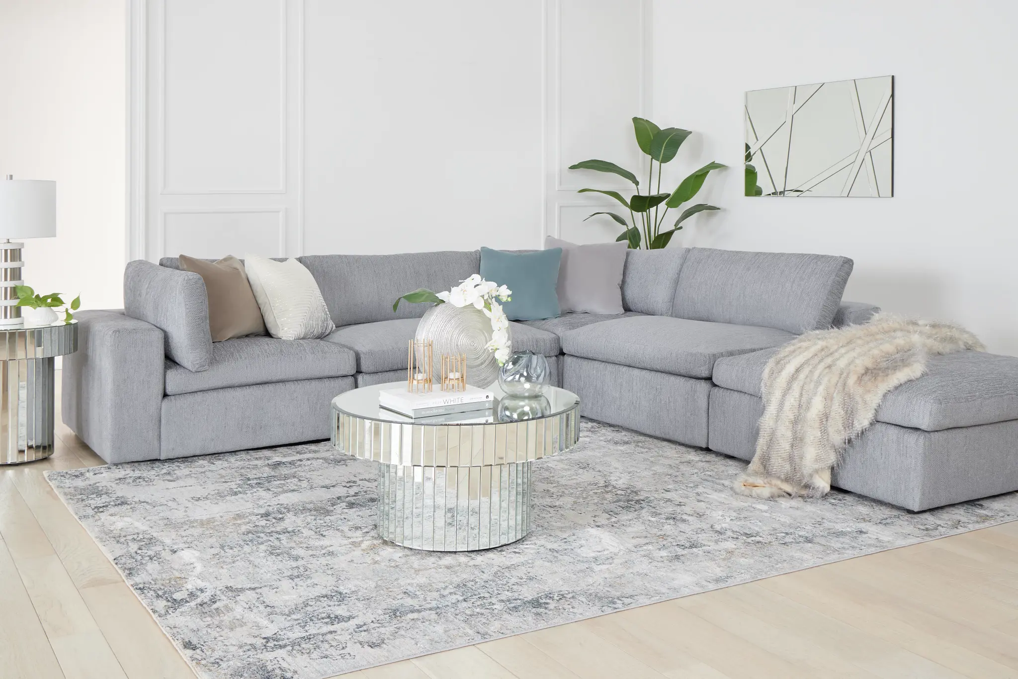 Destin Revenue Gray Fabric 5pc Bumper Sectional Destin Revenue Gray Fabric 5pc Bumper Sectional