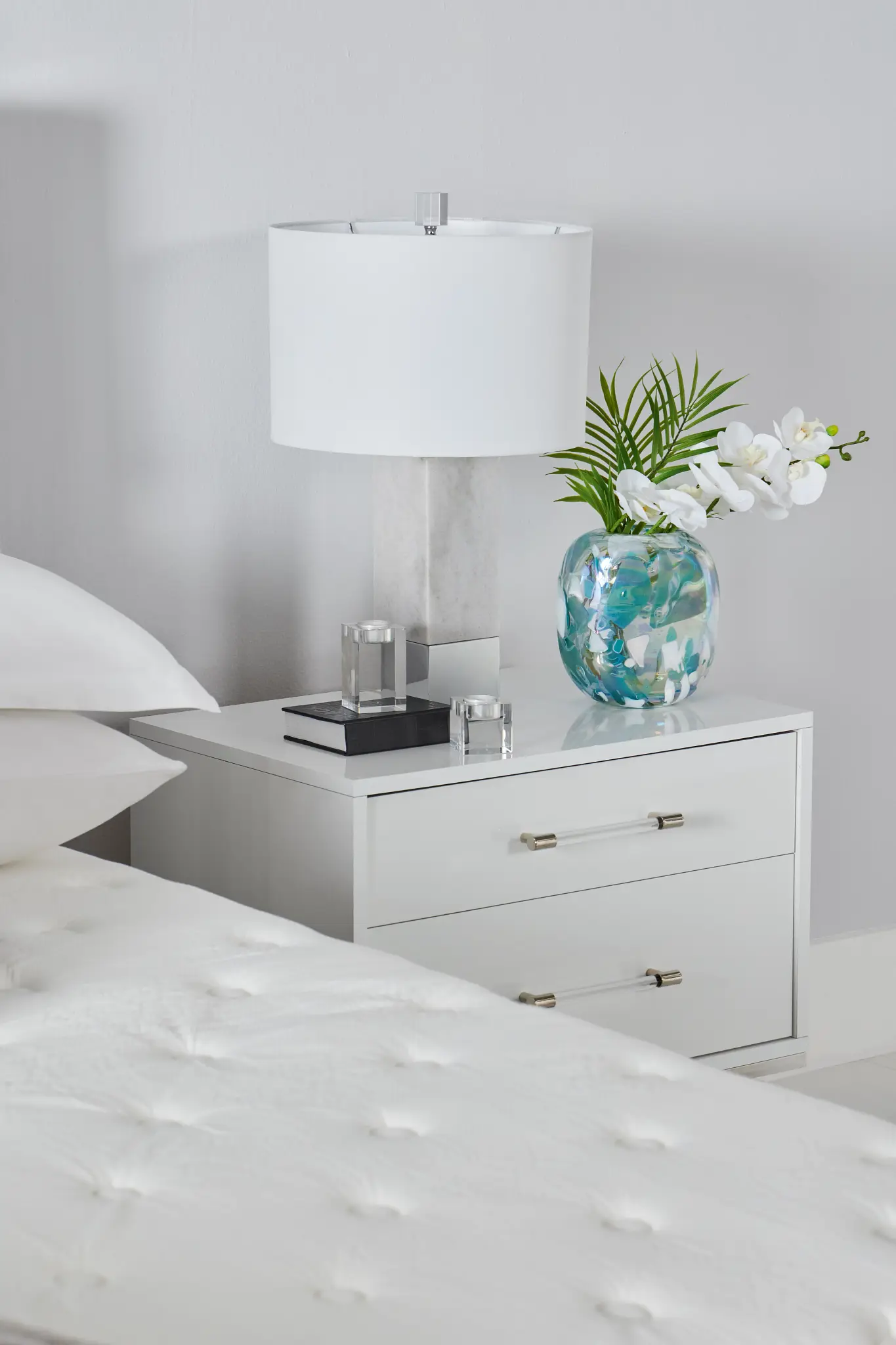 Cortina White Nightstand Cortina White Nightstand