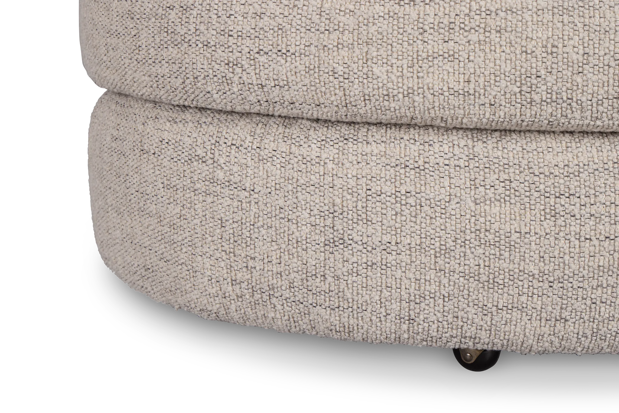 Kaya Gray Castored Cocktail Ottoman