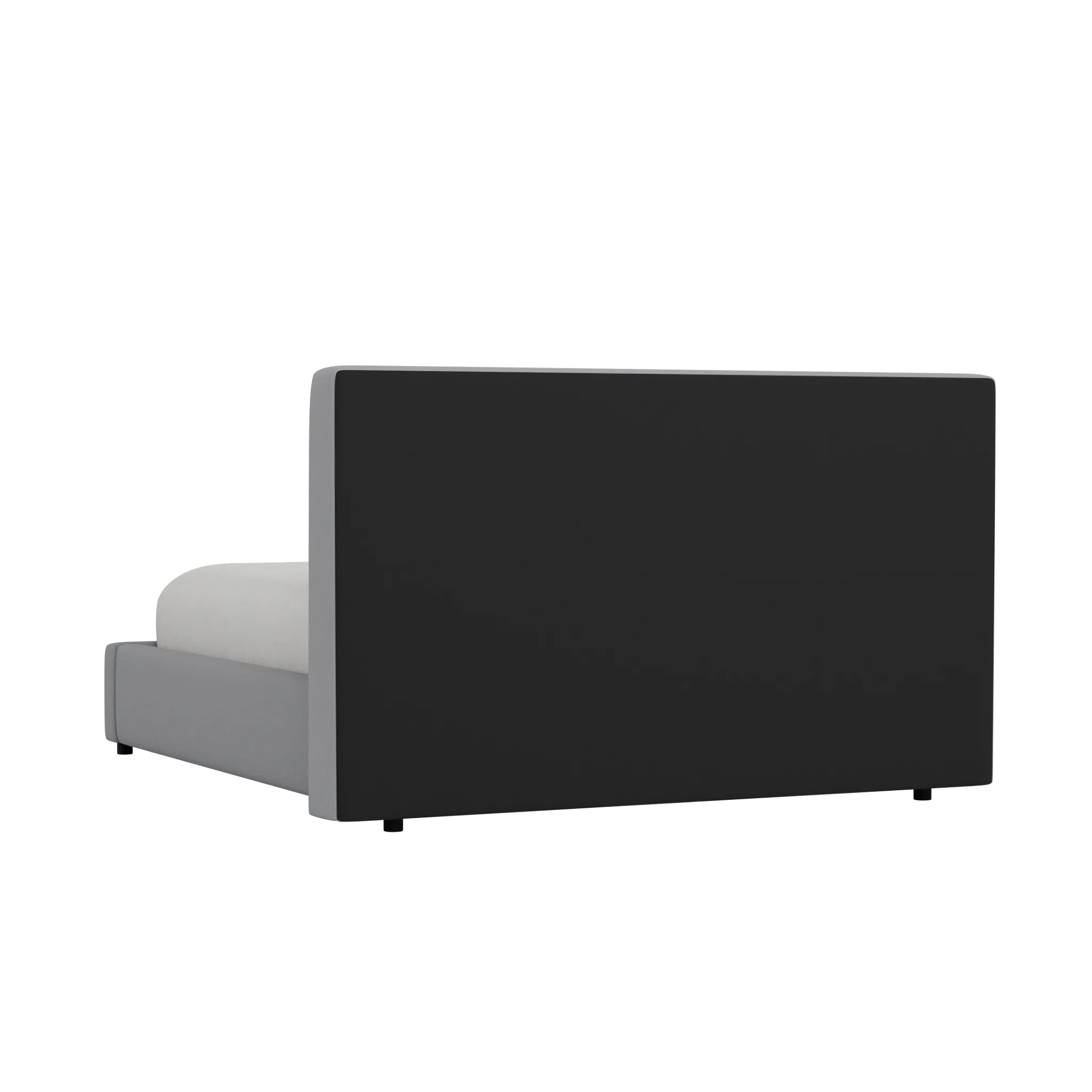 Grayton Delray Light Gray 44" Upholstered Platform Bed