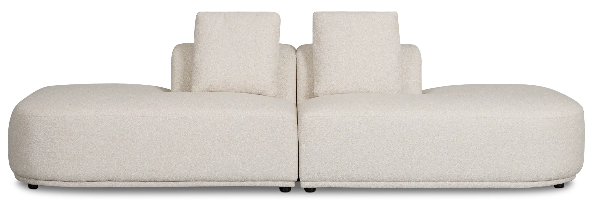 Catalina Beige Fabric 2-piece Modular Sofa Catalina Beige Fabric 2-piece Modular Sofa