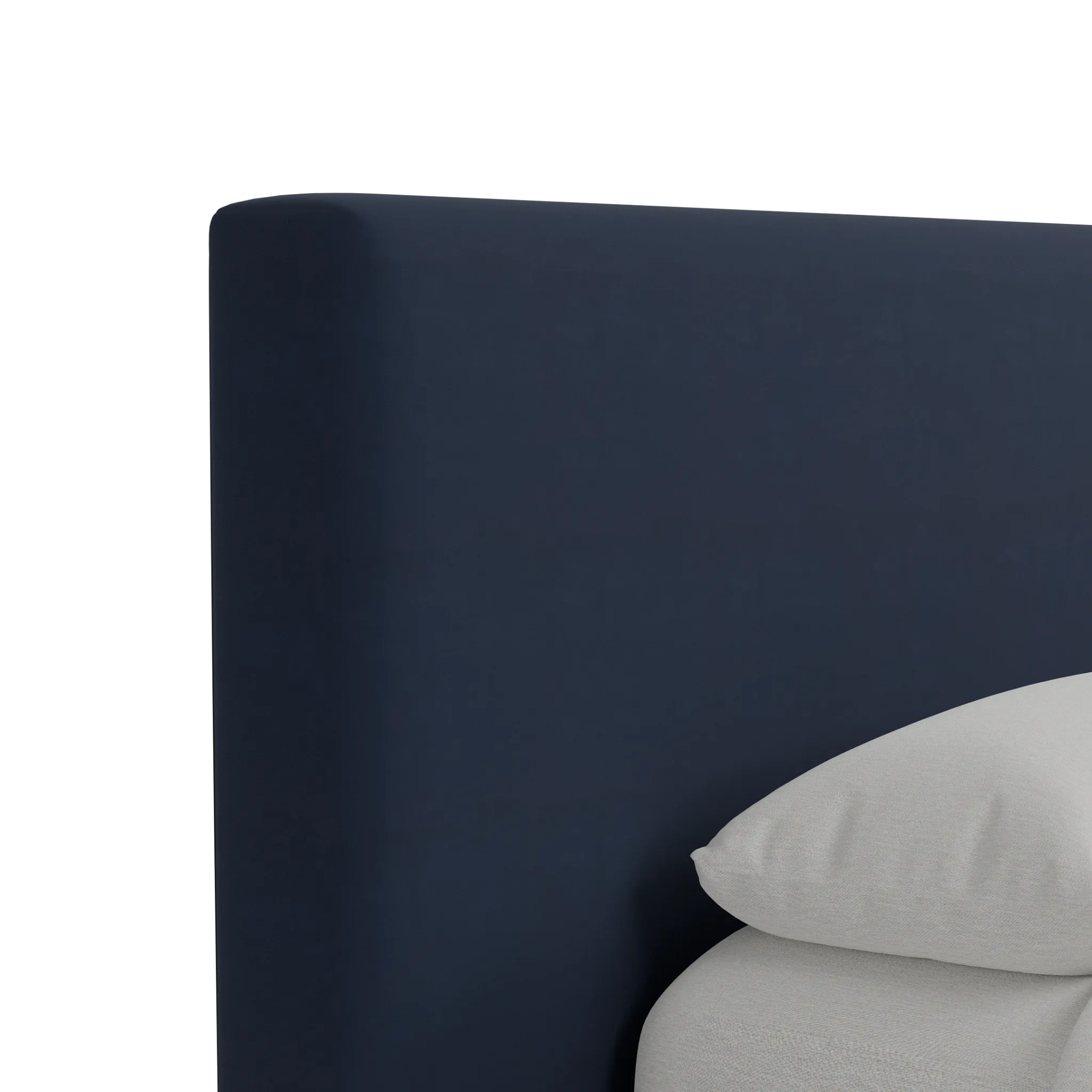Grayton Joya Dark Blue 44" Upholstered Platform Bed