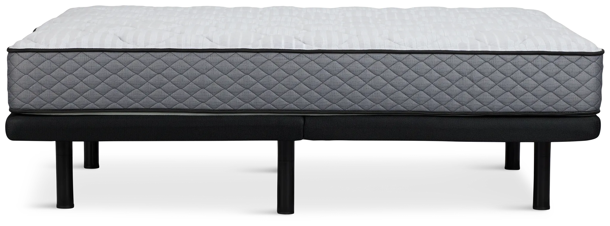 Kevin Charles By Sealy Essential Medium Plus Adjustable Mattress Set