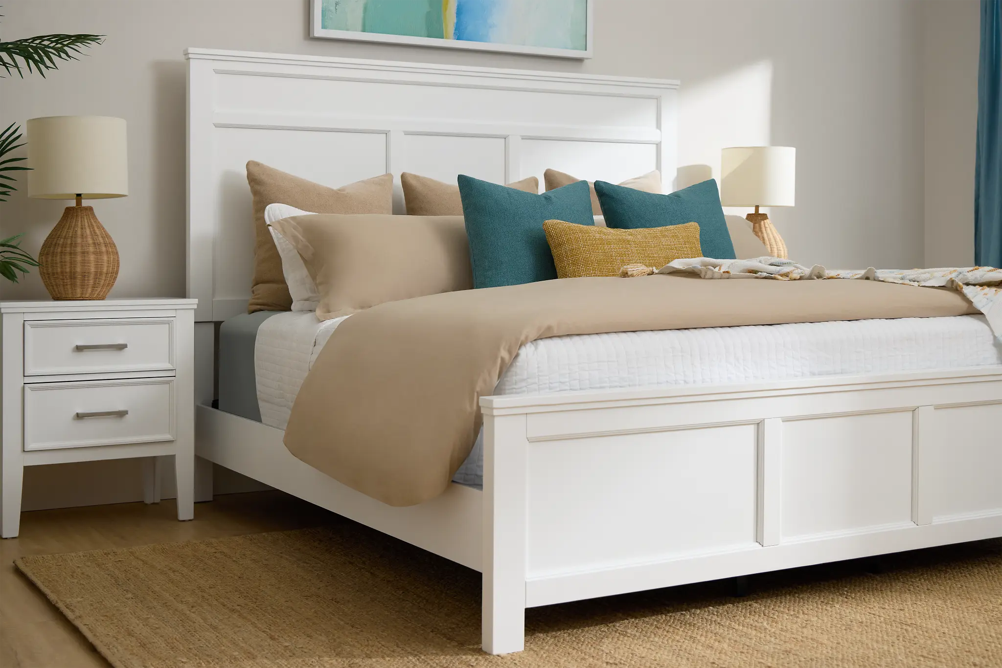 Seabrook White Panel Bed Seabrook White Panel Bed