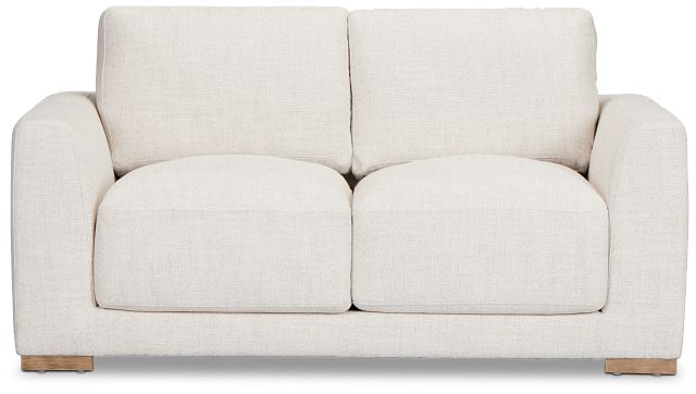 Maeve Light Beige Fabric Loveseat