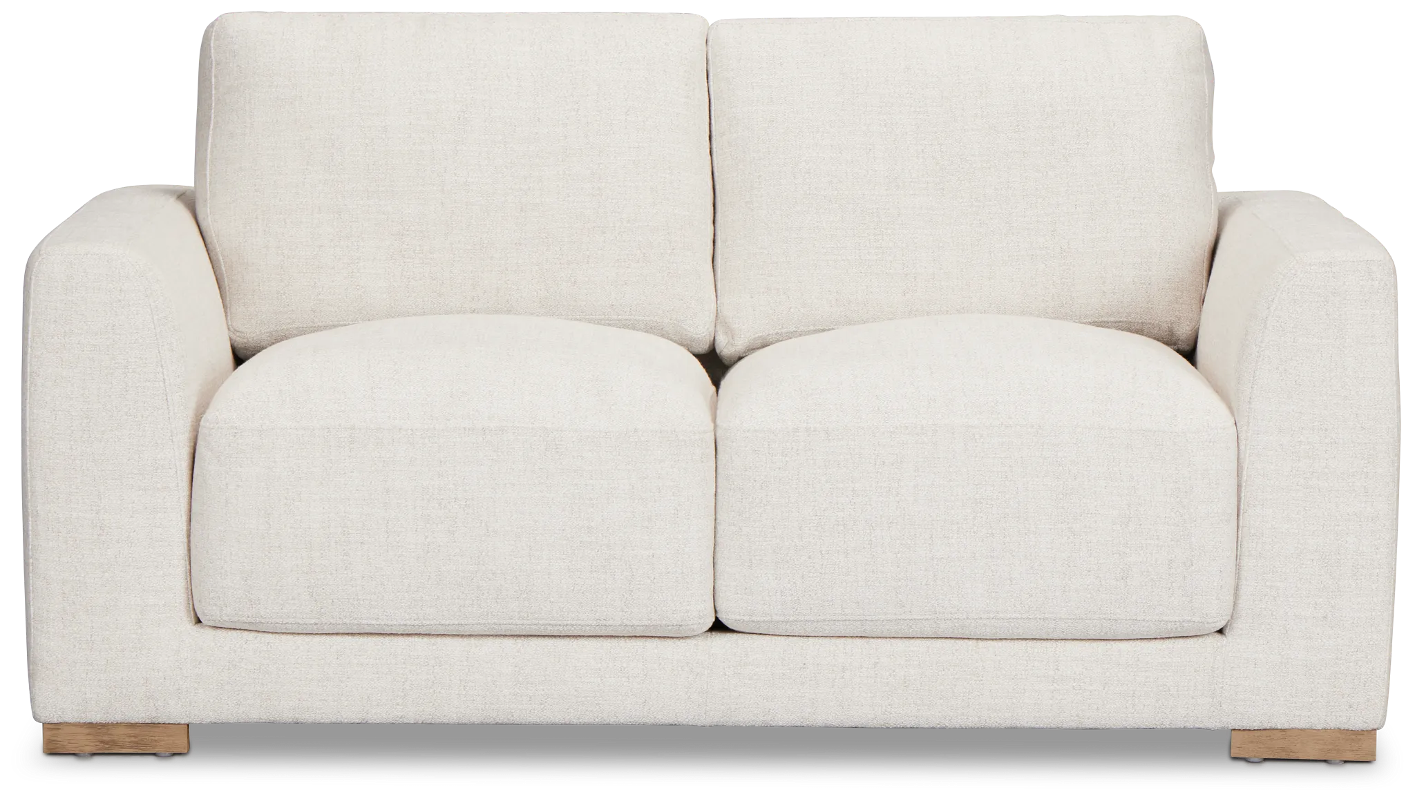 Maeve Light Beige Fabric Loveseat