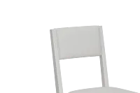 Presley White Upholstered Side Chair