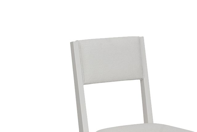 Presley White Upholstered Side Chair