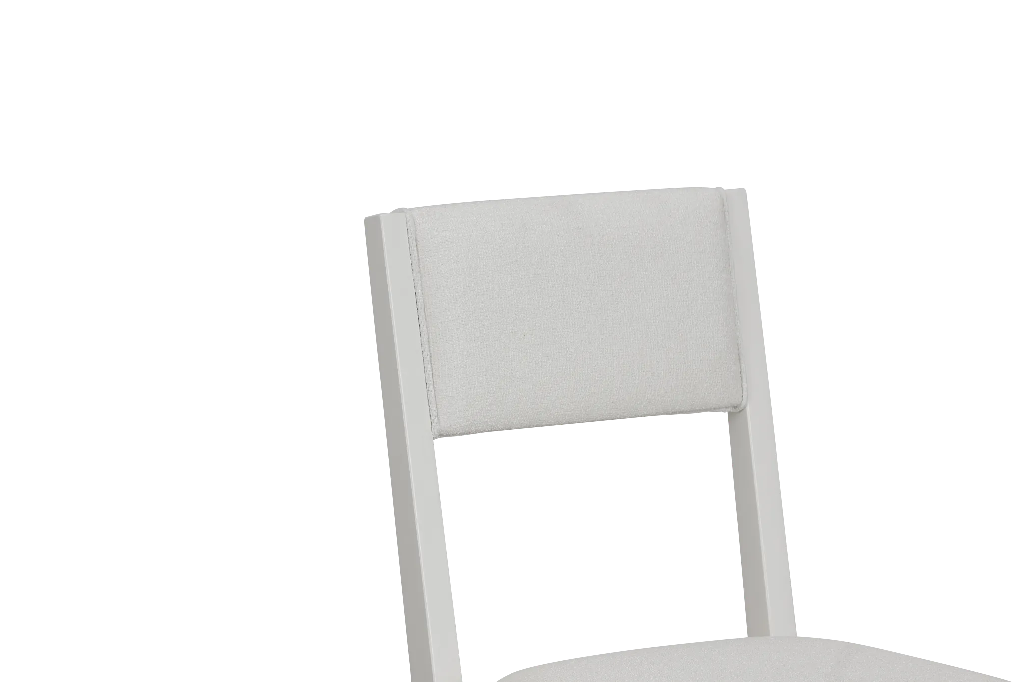 Presley White Upholstered Side Chair
