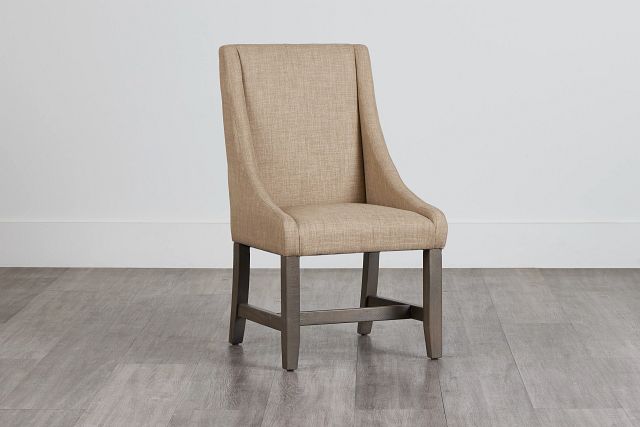 Taryn Light Taupe Upholstered Arm Chair (0)