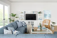 Newport White Door Entertainment Wall