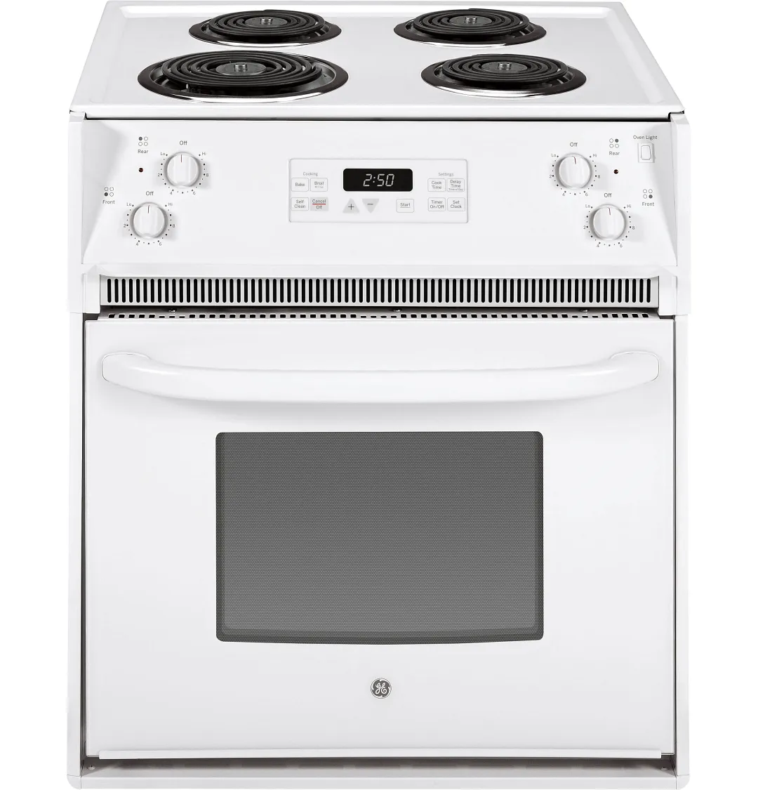 Ge 250 Series White 27" Electric Range