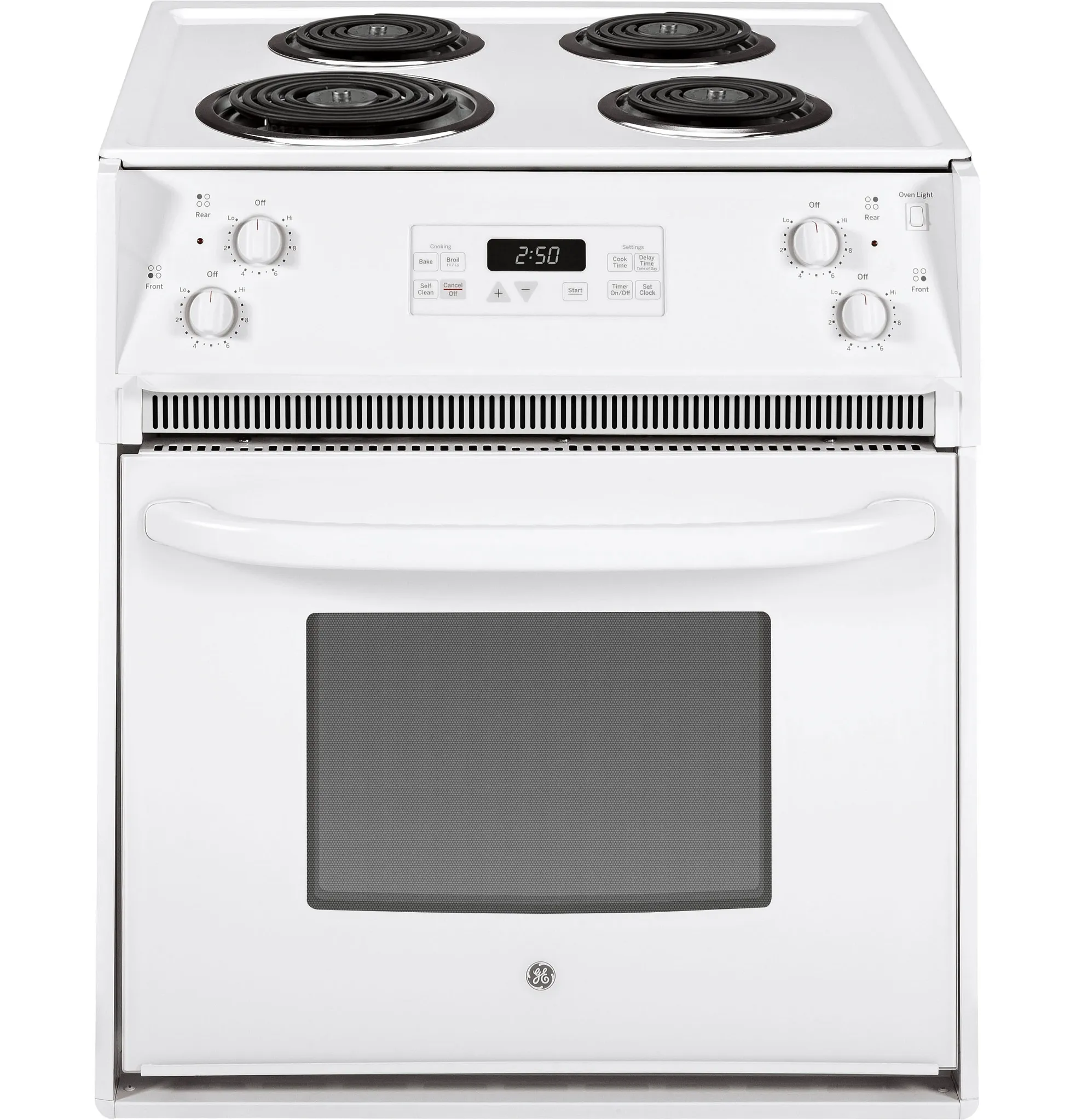 Ge 250 Series White 27" Electric Range