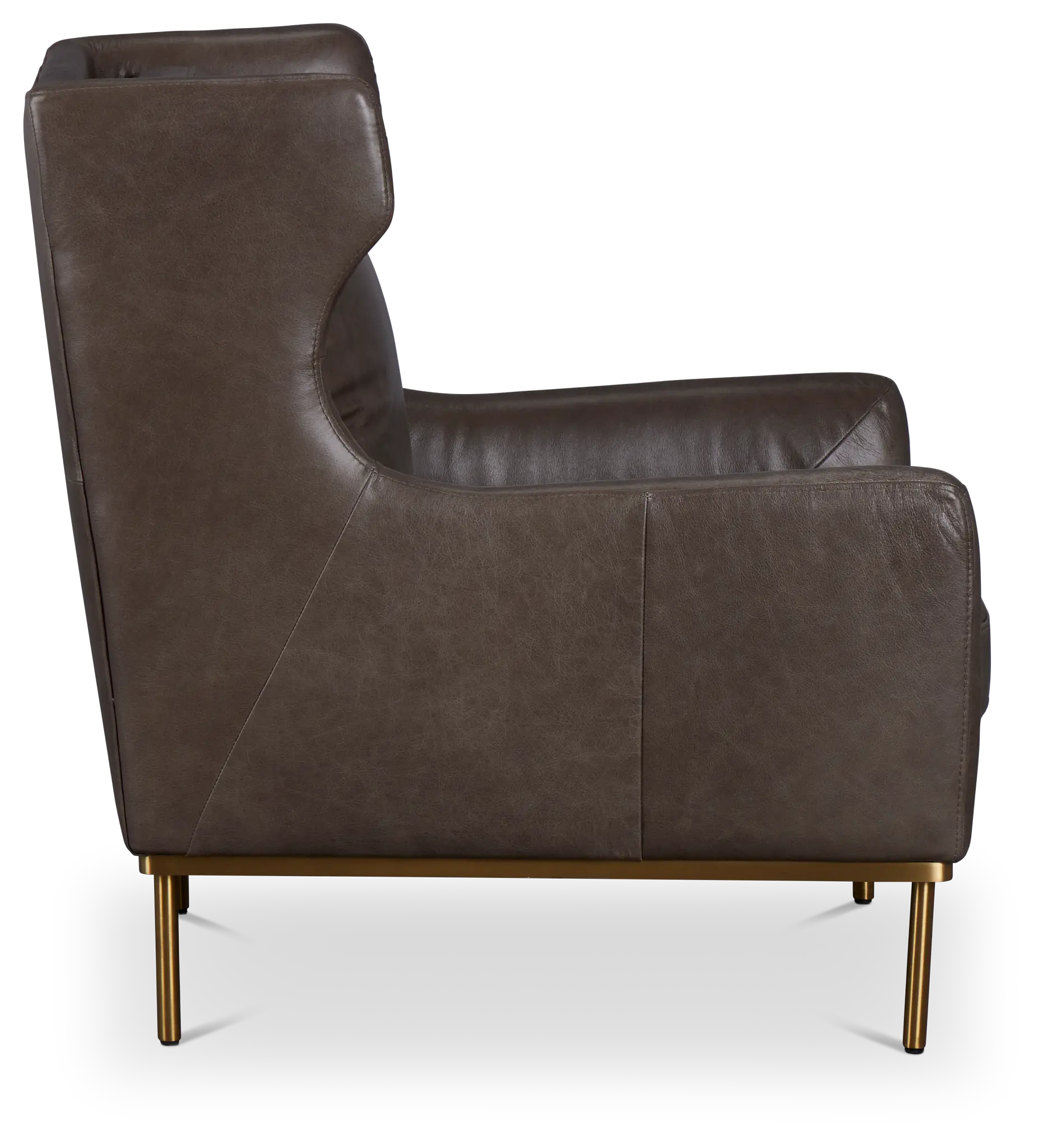Cassian Dark Gray Leather Accent Chair Cassian Dark Gray Leather Accent Chair