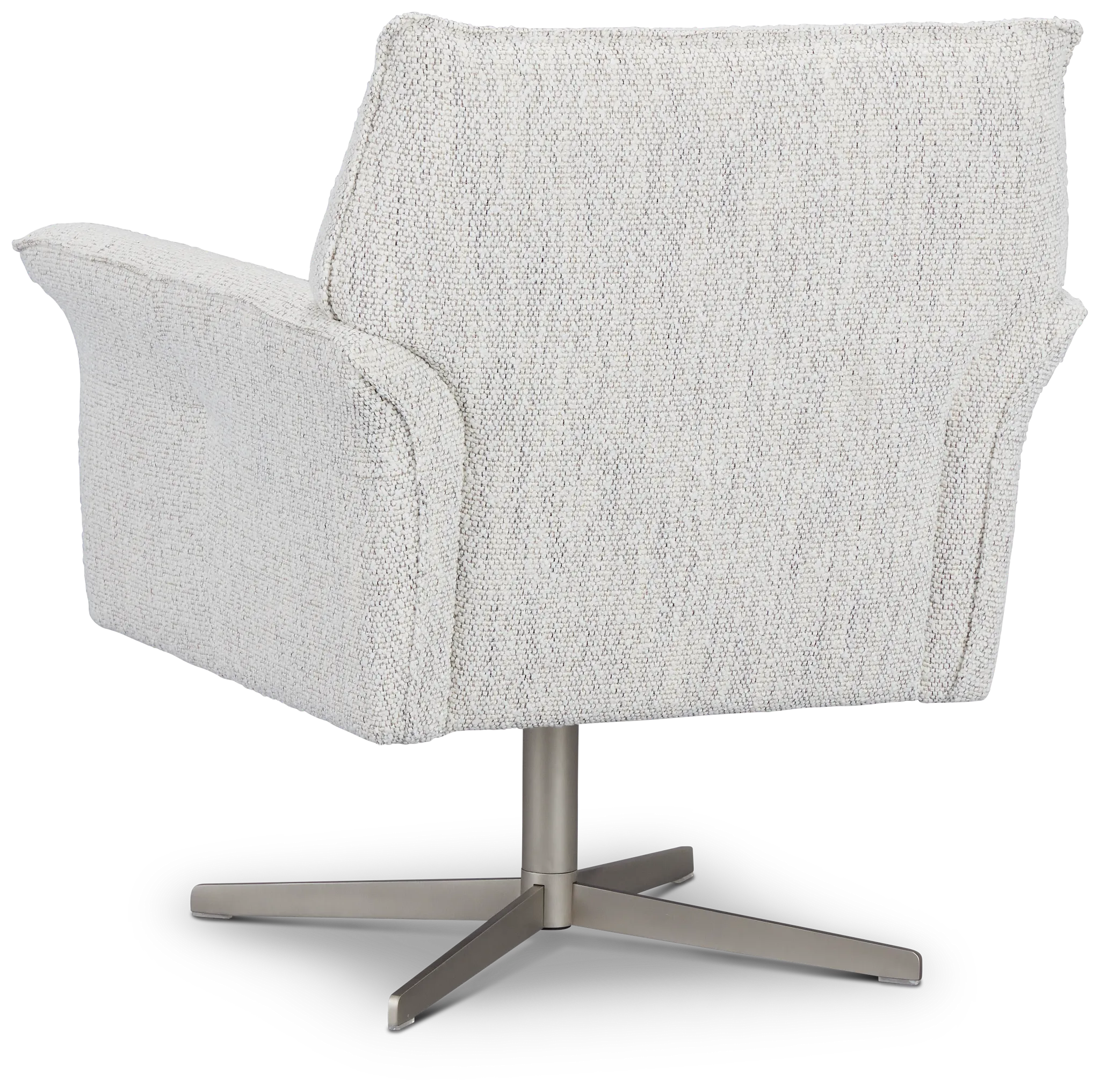 Imani Light Gray Fabric Swivel Accent Chair