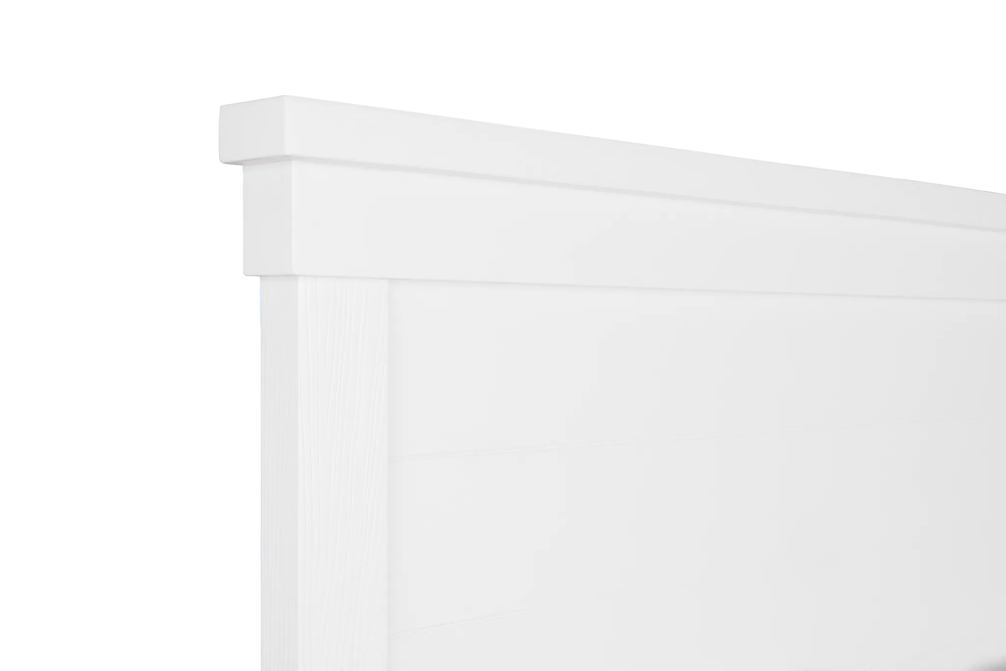 Anton White Panel Bed