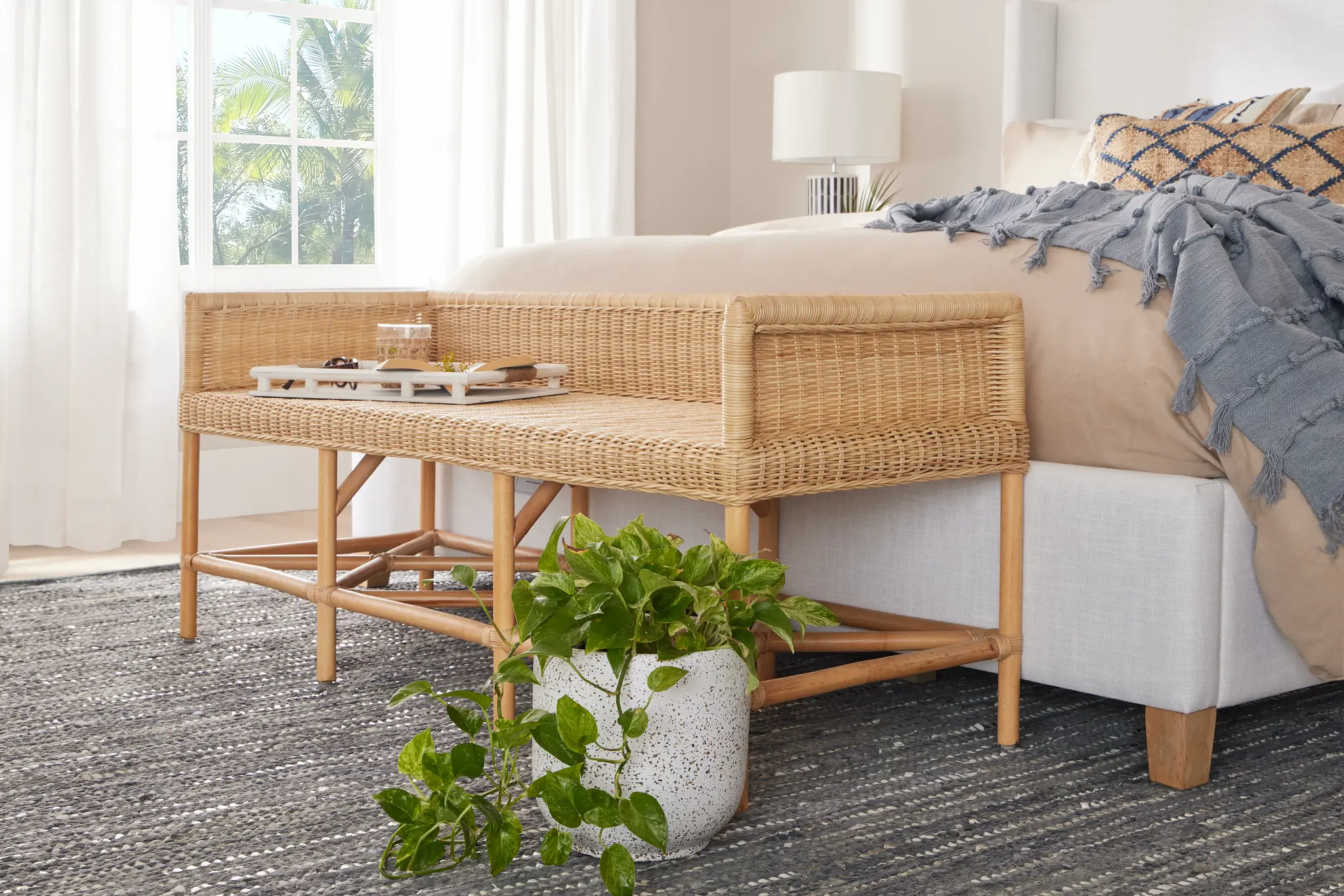 Banzai Light Tone Woven Bench Banzai Light Tone Woven Bench