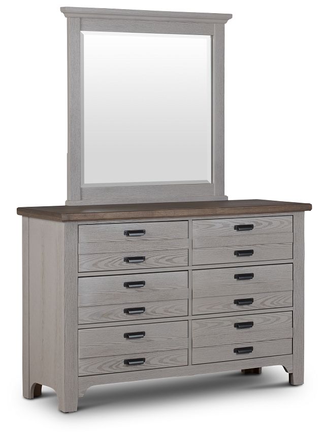 Bungalow Two-tone Dresser & Mirror (3)