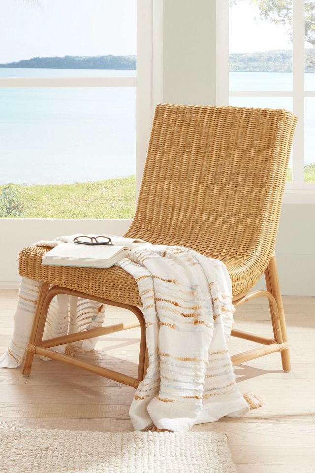Cozis Light Tone Woven Accent Chair