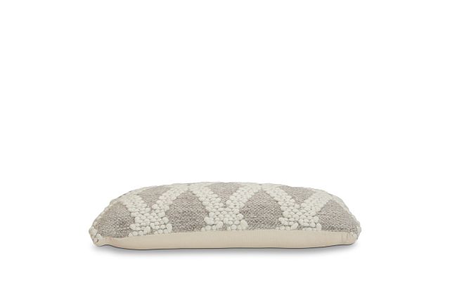 Neela Gray Lumbar Accent Pillow