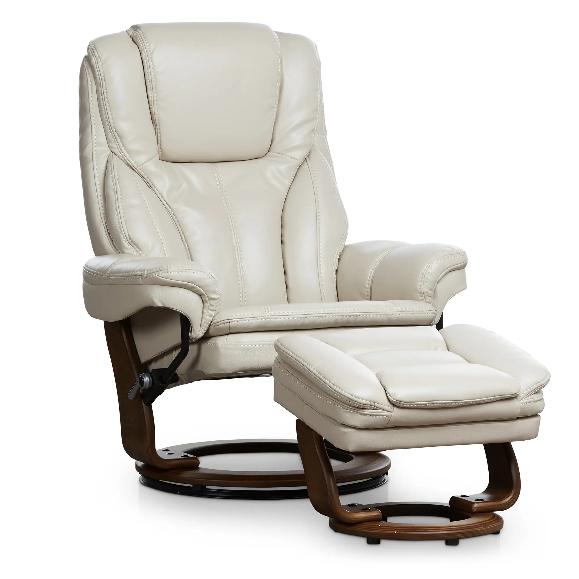 Perkins Taupe Micro Recliner & Ottoman Perkins Taupe Micro Recliner & Ottoman