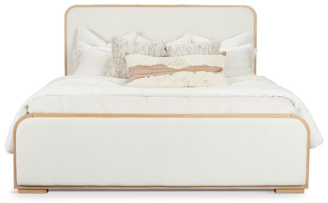 Malibu Light Tone Uph Panel Bed