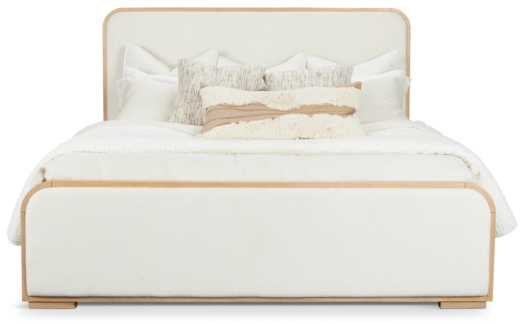 Malibu Light Tone Uph Panel Bed