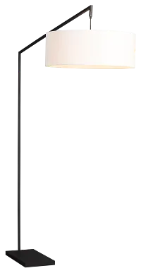 Talia Black Metal Floor Lamp