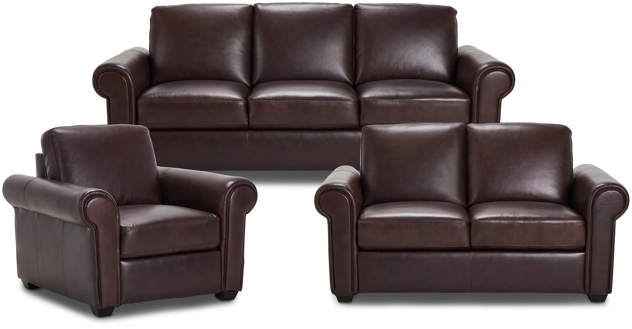 Lincoln Medium Brown Lthr/vinyl Living Room Lincoln Medium Brown Lthr/vinyl Living Room