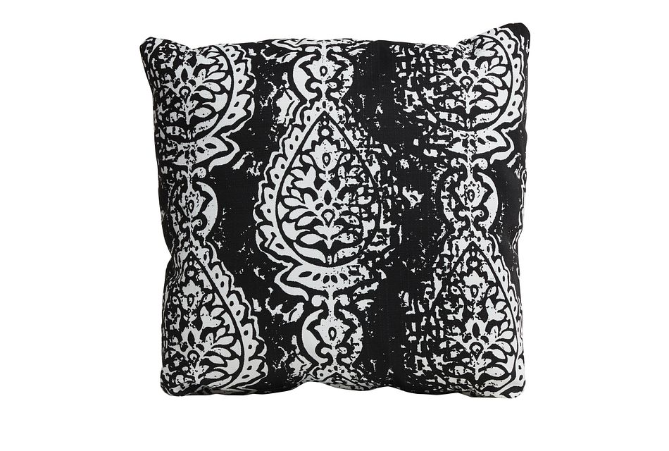 Manchester Black 18 Indoor Outdoor Accent Pillow Outdoor Accent Pillows City Furniture