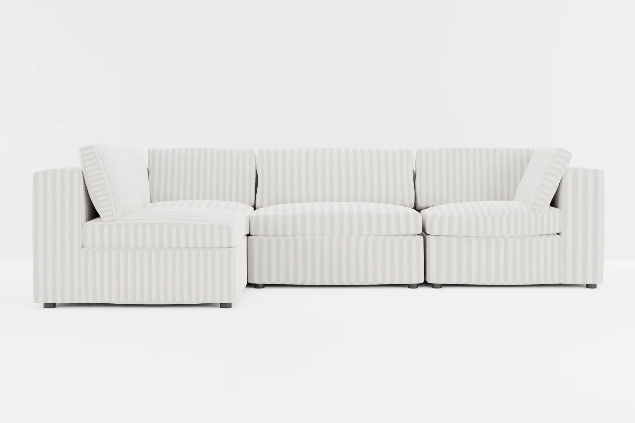 Destin Sea Lane Light Gray Fabric 4-piece Modular Sectional Destin Sea Lane Light Gray Fabric 4-piece Modular Sectional