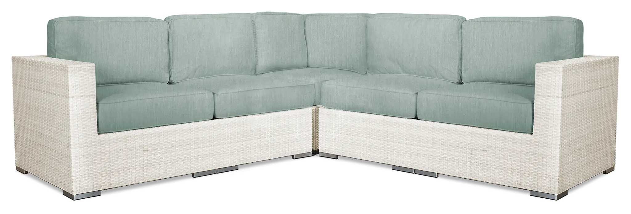 Biscayne Teal Small Two-arm Sectional Biscayne Teal Small Two-arm Sectional